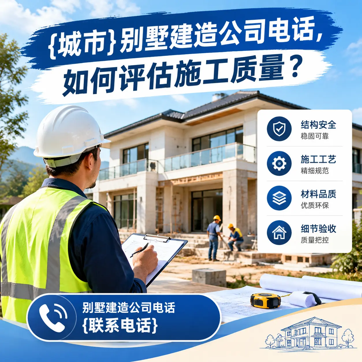 镇远别墅建造公司电话,如何评估施工质量?