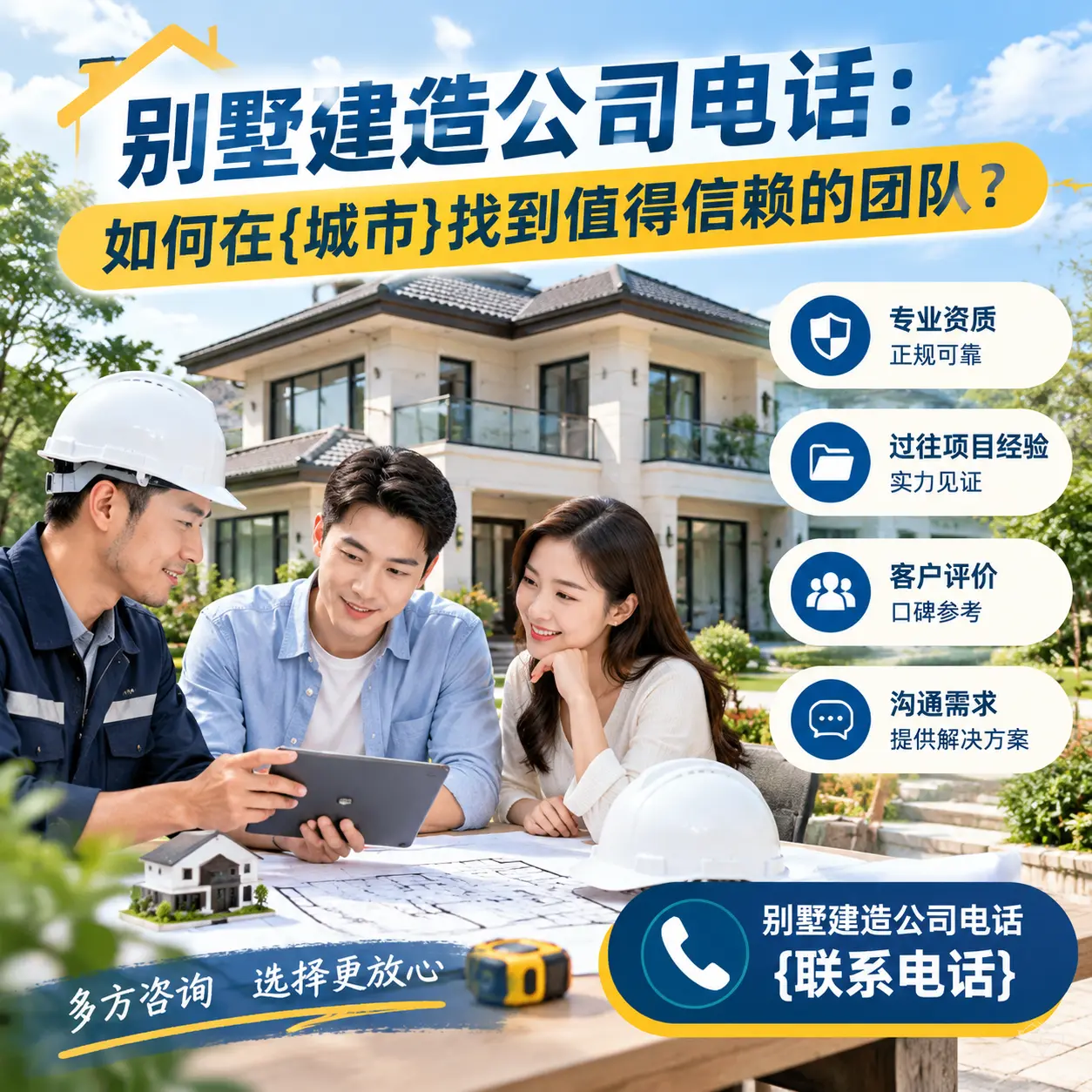 别墅建造公司电话:如何在镇远找到值得信赖的团队?